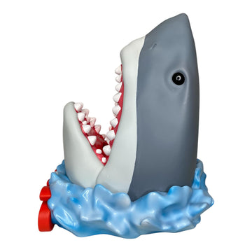 JAWS GREAT WHITE SHARK FIGURAL COIN BANK
